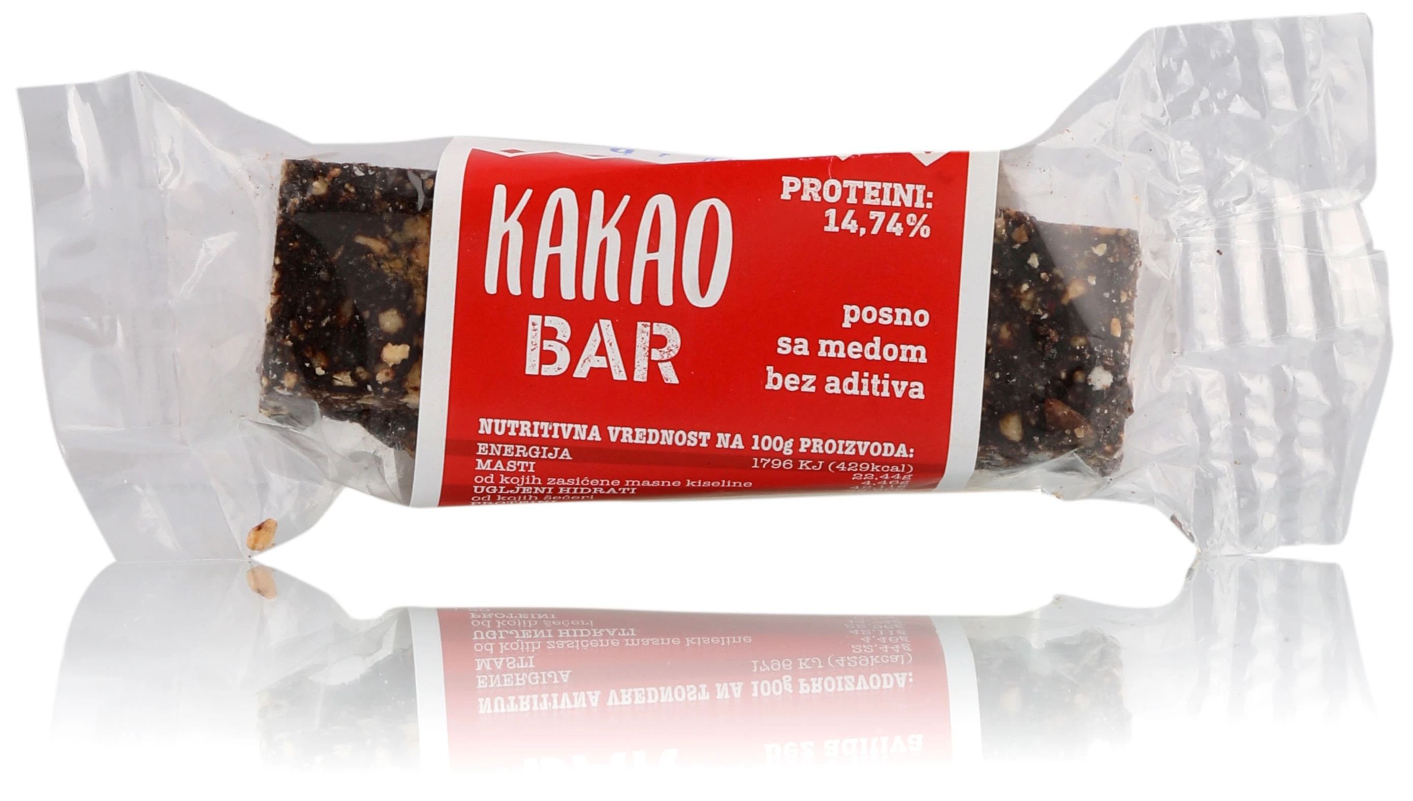 Energetska štanglica - bar sa kakaom 50 g BMP Nutrio PR